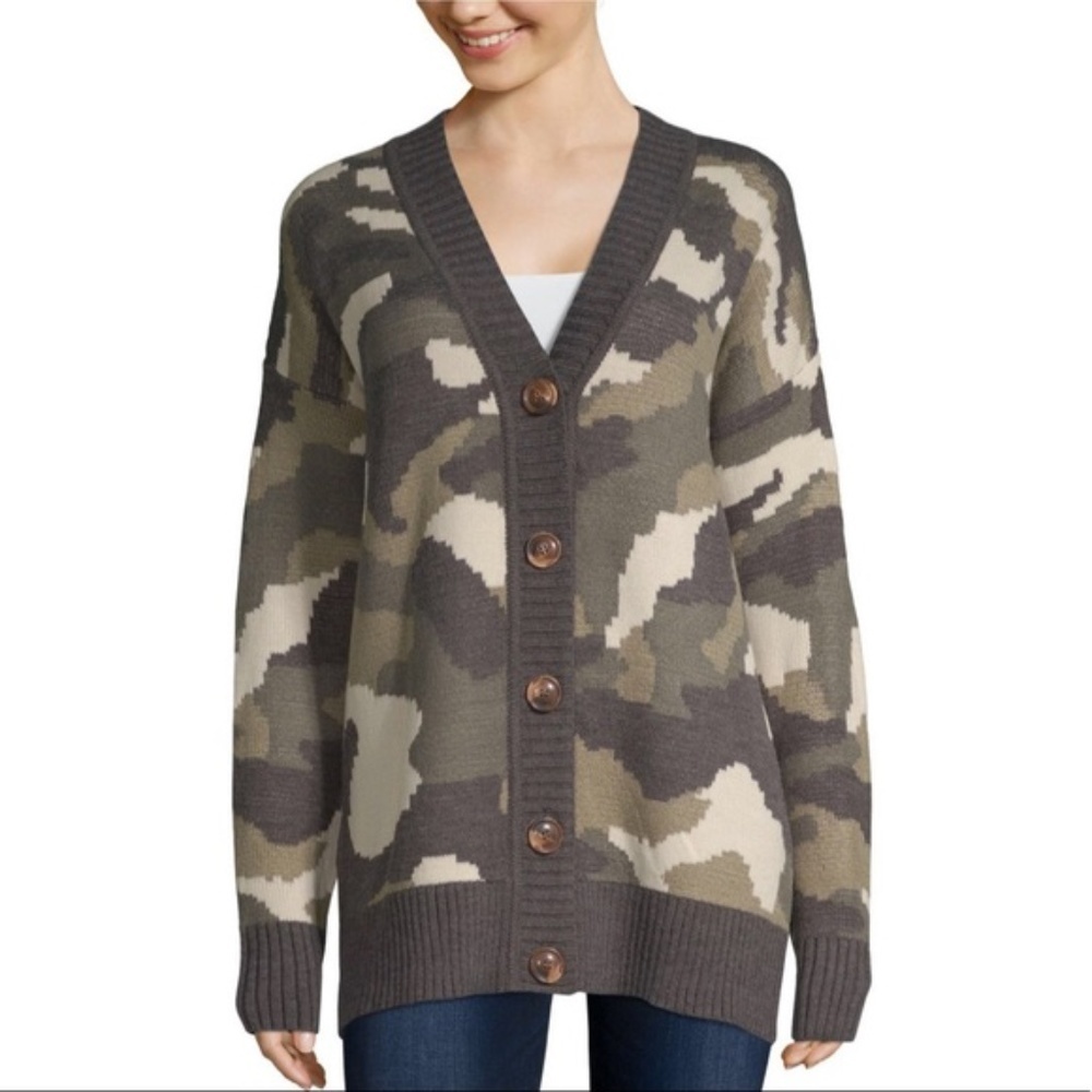 New Women's V Neck Long Sleeve Cardigan